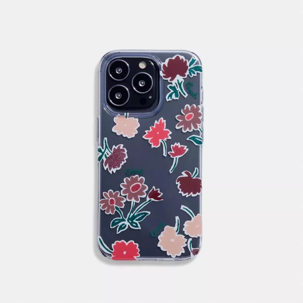 Coach Iphone 14 Pro Case With Winter Blossom Print 1