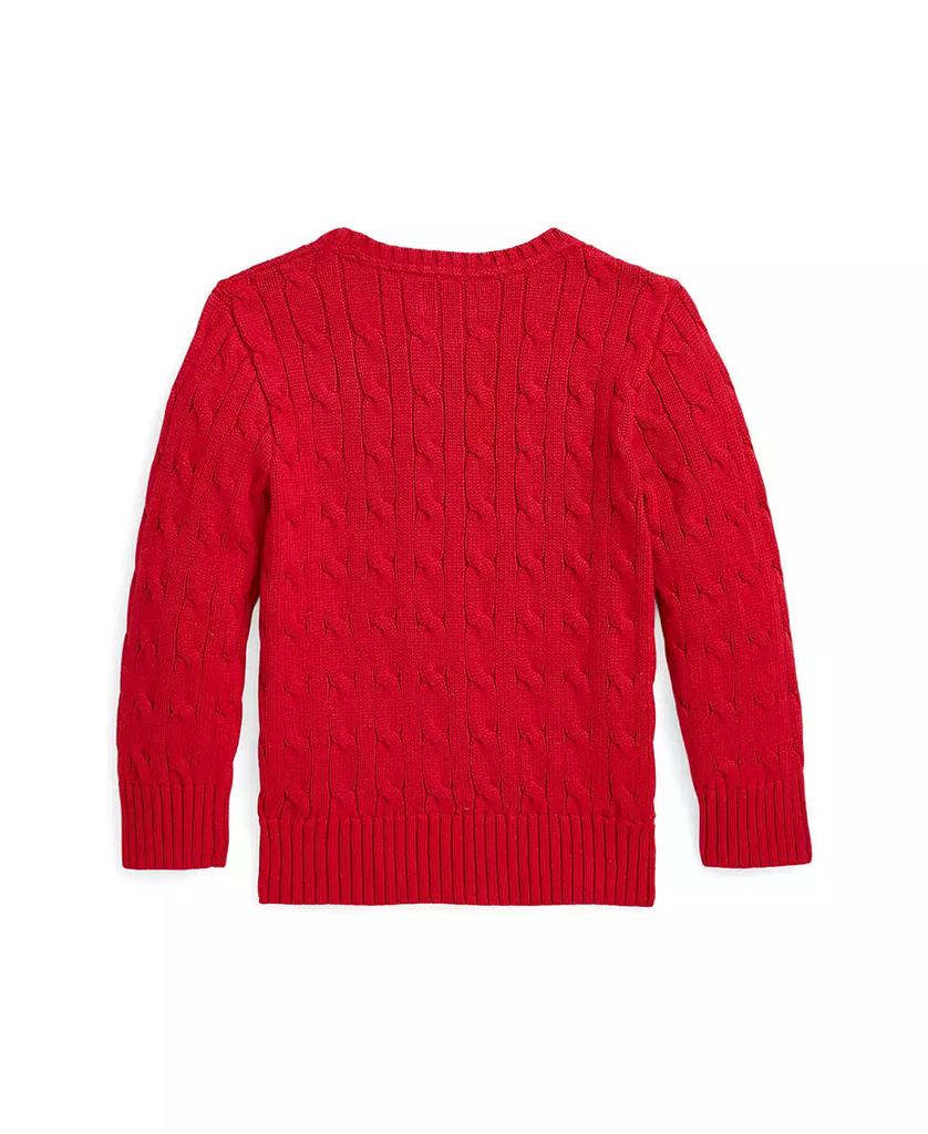 Ralph Lauren Toddler and Little Boys Polo Bear Cable-Knit Cotton Sweater