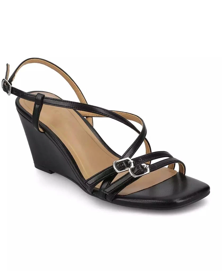 Journee Collection Women's Clinne Strappy Wedge Sandals 1