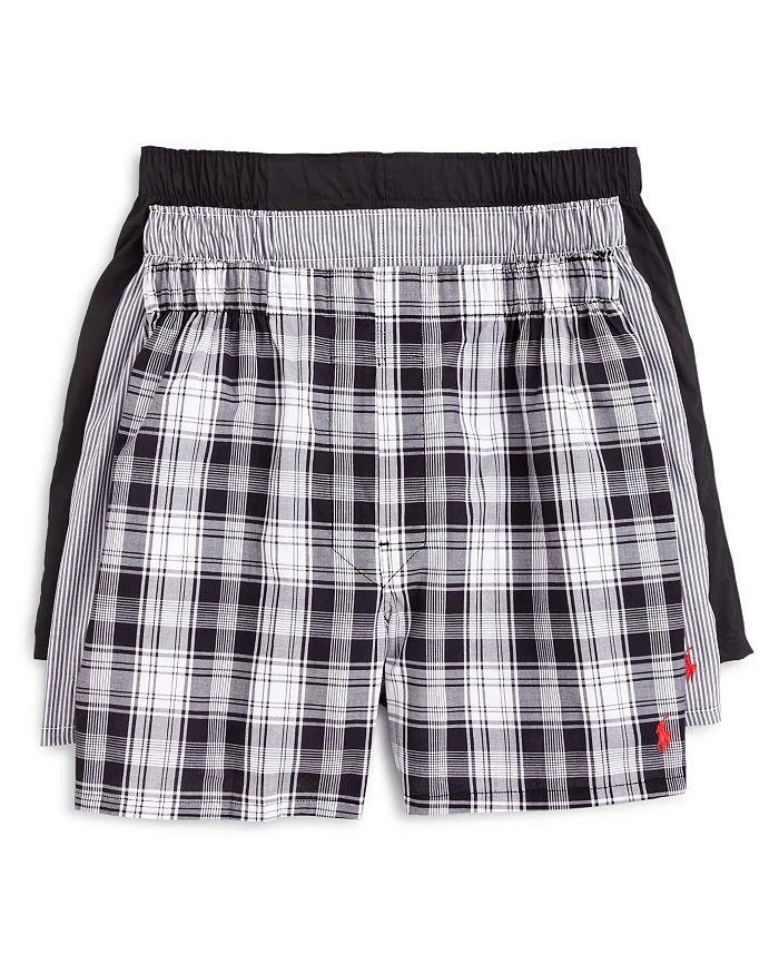 Ralph Lauren Classic Fit Woven Boxers, Pack of 3 1