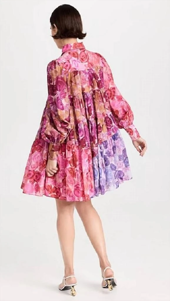 Aje Vision Smock Mini Dress In Kaleidoscopic Rose 2