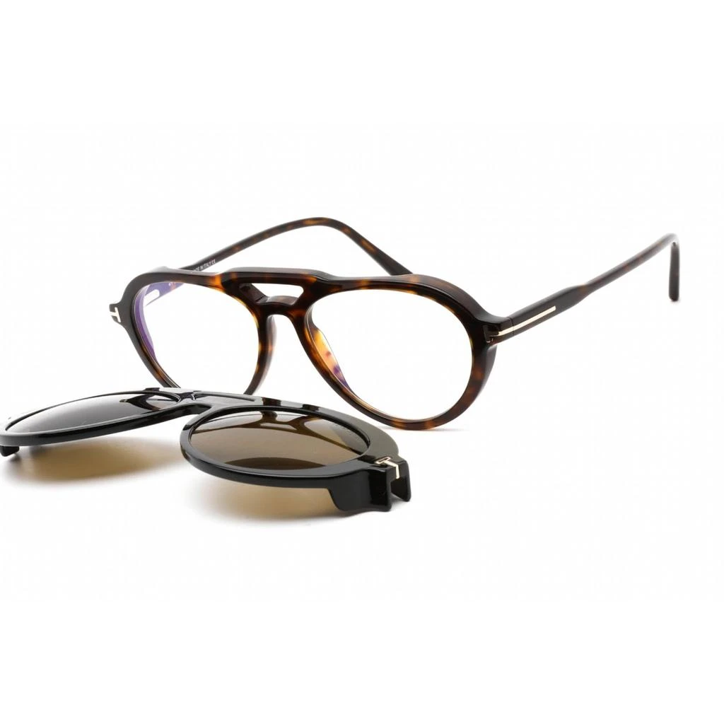 Tom Ford Tom Ford Women's Eyeglasses - Dark Havana Plastic Aviator Shape Frame | FT5760-B 052 1
