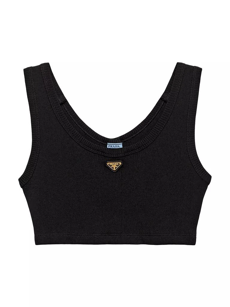 Prada Ribbed Jersey Tank Top 1