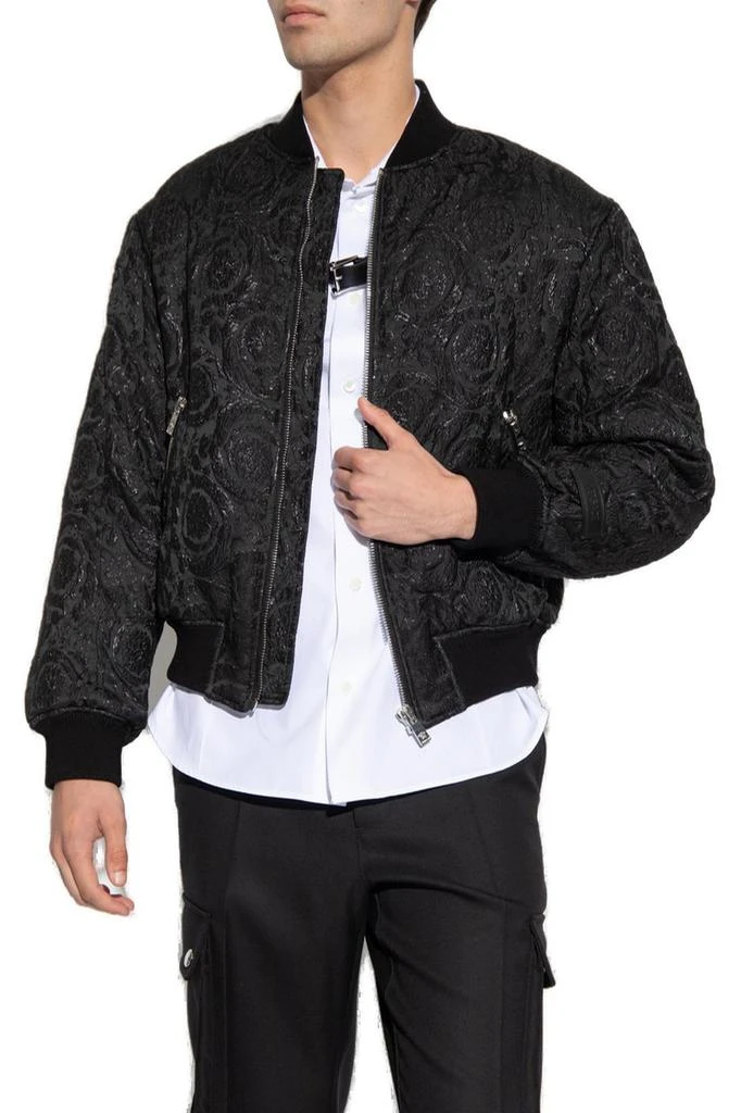 Versace Versace Baroque Cloquet Zipped Bomber Jacket 2