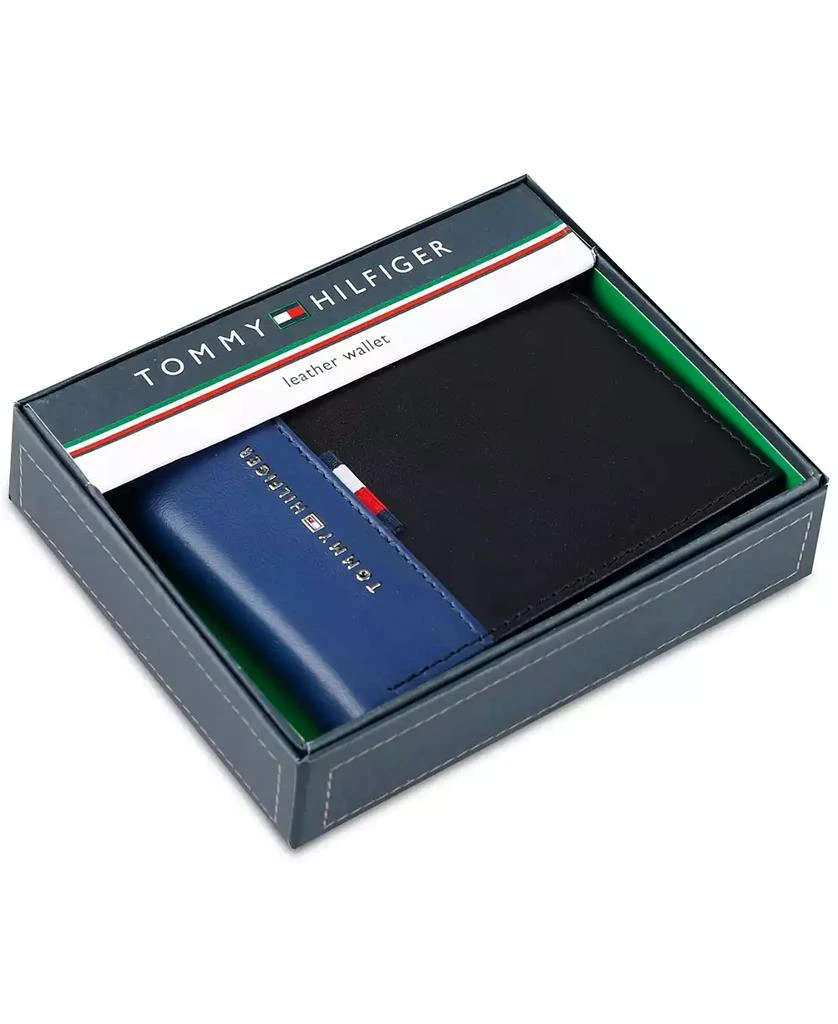 Tommy Hilfiger Men's RFID Pop Color Leather Bifold Wallet 7