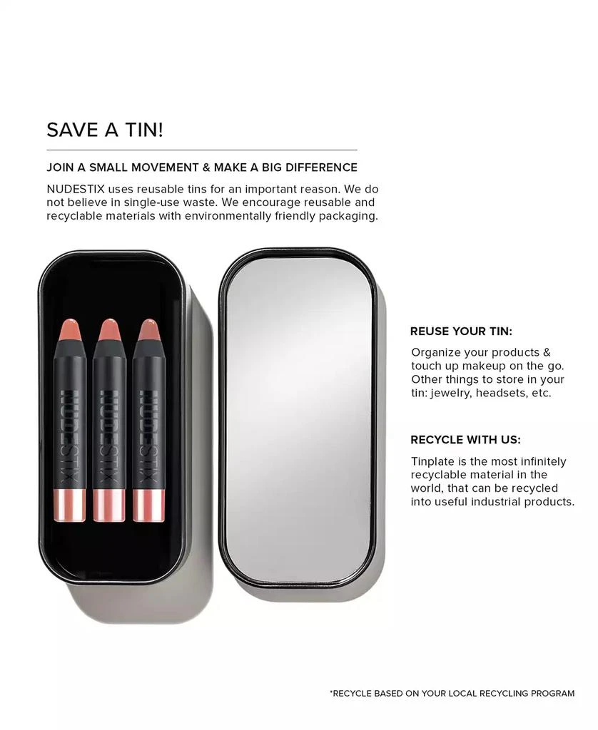 NUDESTIX 3-Pc. Nude Lips Founders
 Mini Lip Set 7