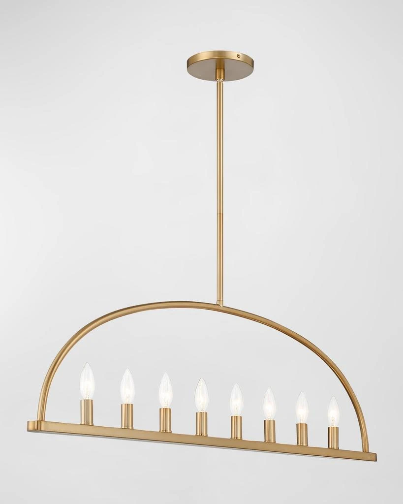 Crystorama Abbott 8-Light Linear Chandelier 2