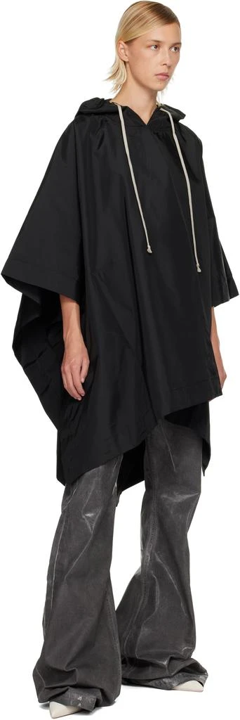 Rick Owens Black Concordians Poncho Hoodie 4
