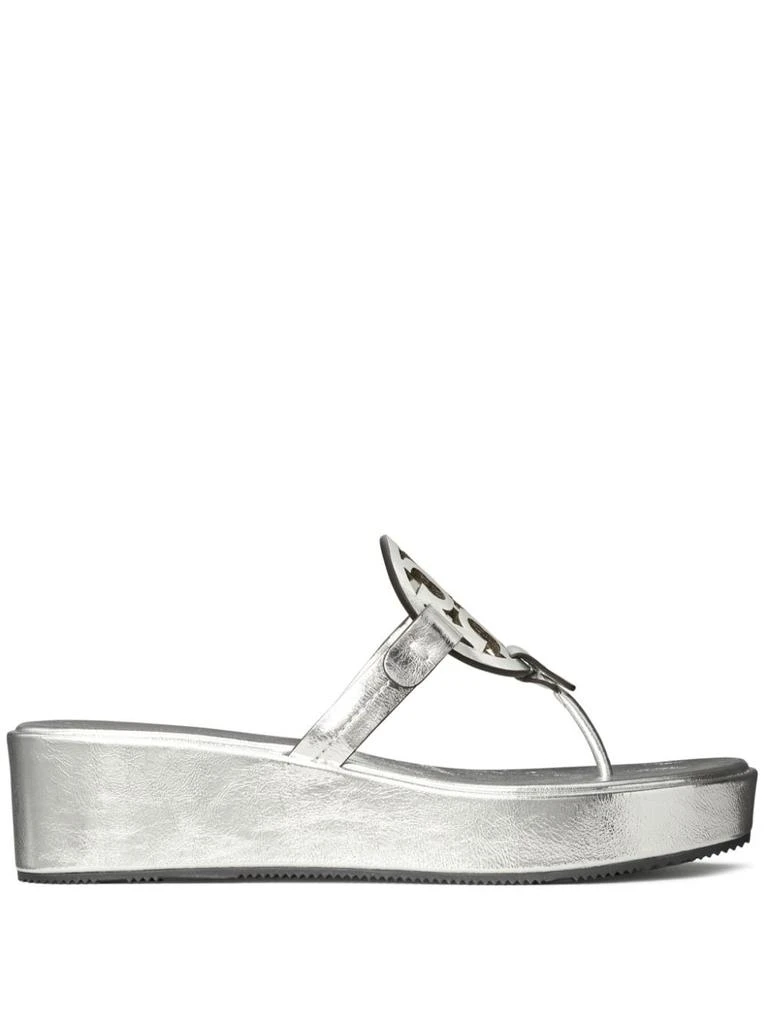 Tory Burch TORY BURCH - Miller Wedge Thong Sandals 1