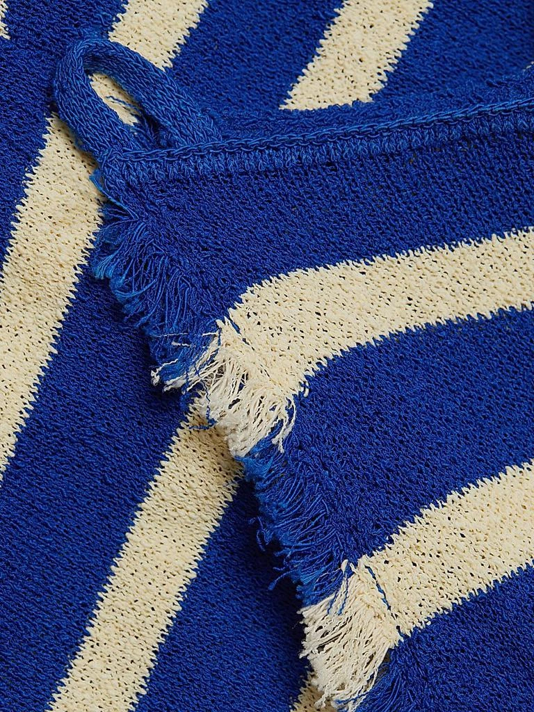 Proenza Schouler Yves Stripe Fringed Knit Dress 7