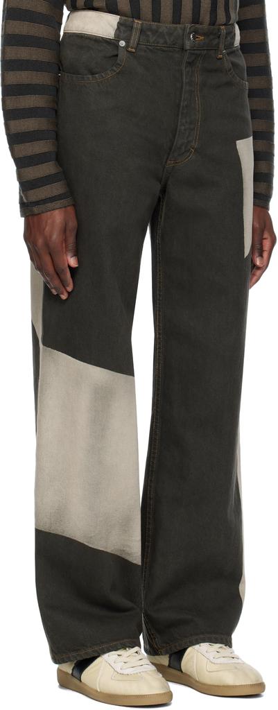 Eckhaus Latta Gray Wide Leg Jeans
