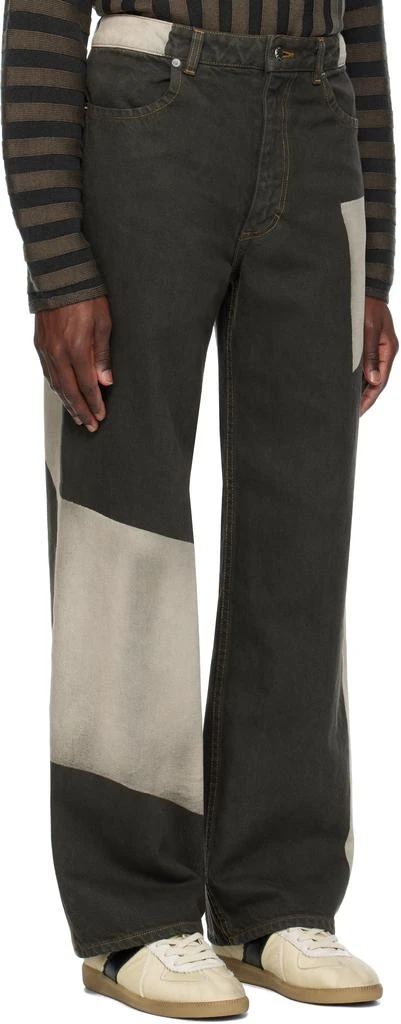 Eckhaus Latta Gray Wide Leg Jeans 2