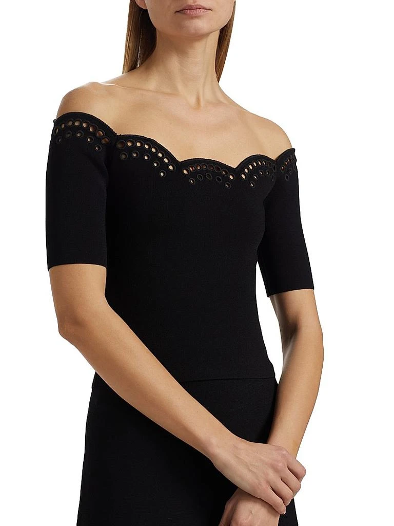 Altuzarra Posy Eyelet-Trim Off-The-Shoulder Top 6