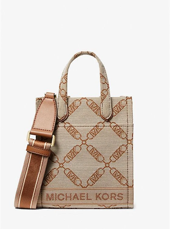 Michael Kors Gigi Extra-Small Empire Logo Jacquard Crossbody Bag 1