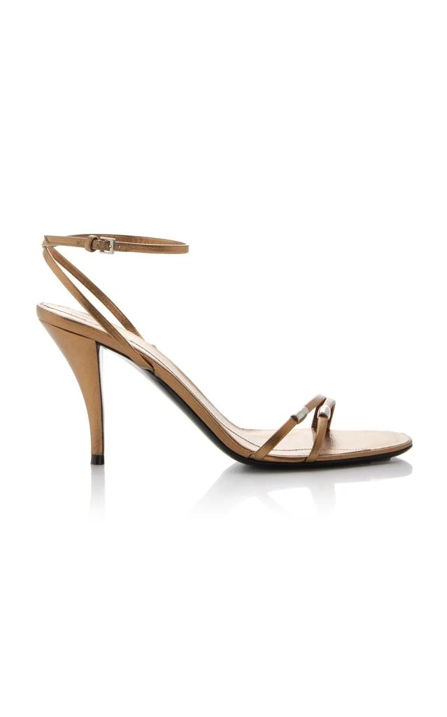 The Row The Row - Cleo Metallic Leather Sandals - Gold - IT 37.5 - Moda Operandi 1