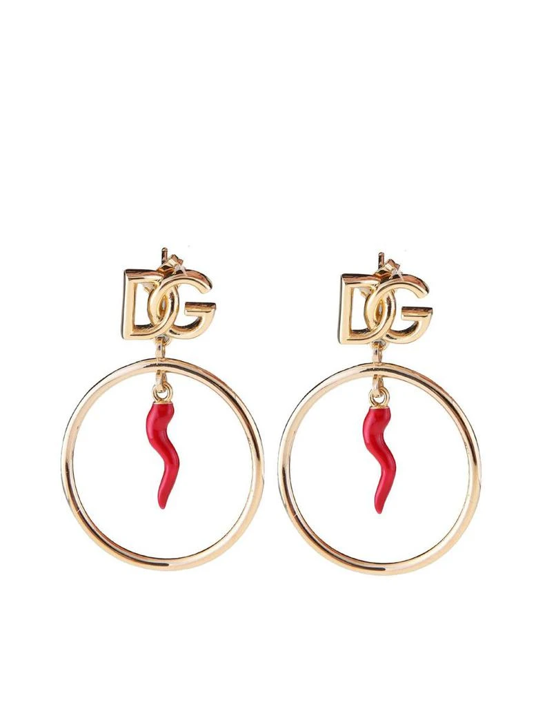 Dolce & Gabbana Dolce & Gabbana Hoop Earrings With Croissant 1