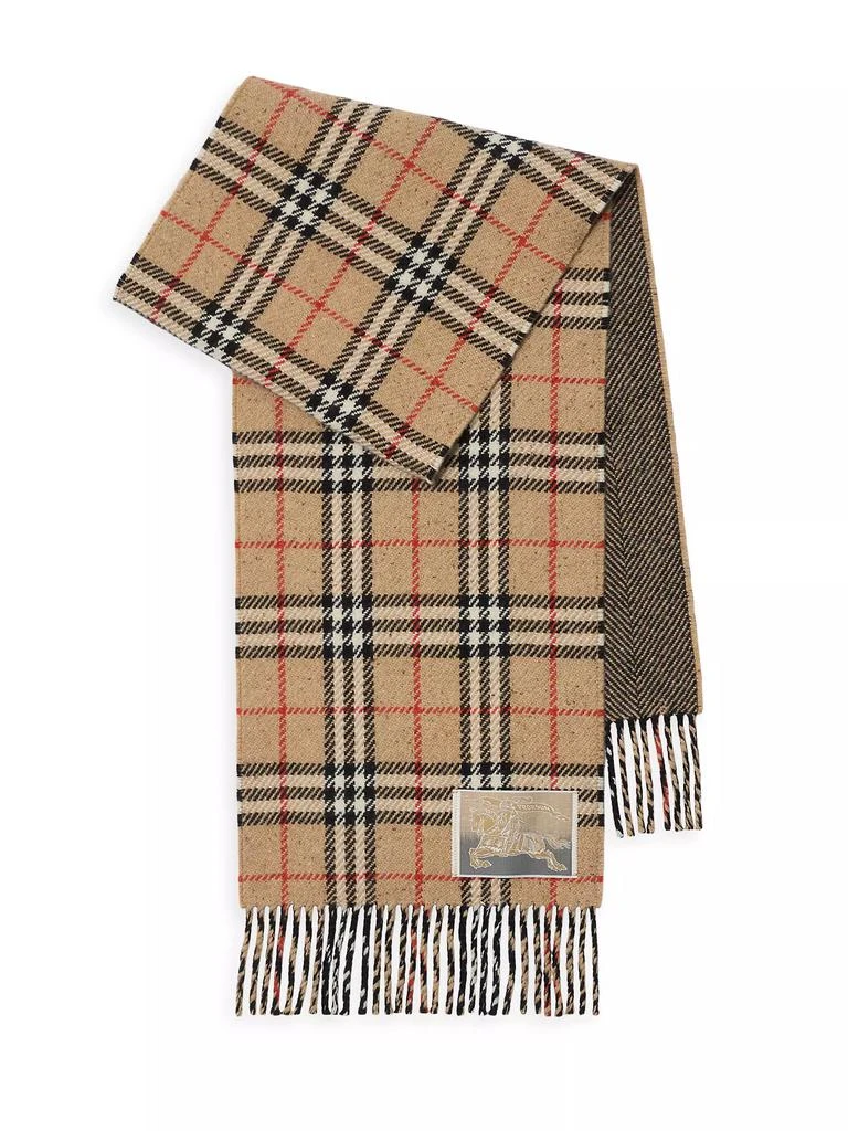 Burberry Wool Heritage Check Scarf 1