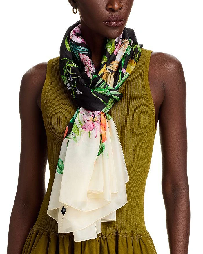 Fraas Floral Leo Luxe Scarf 1