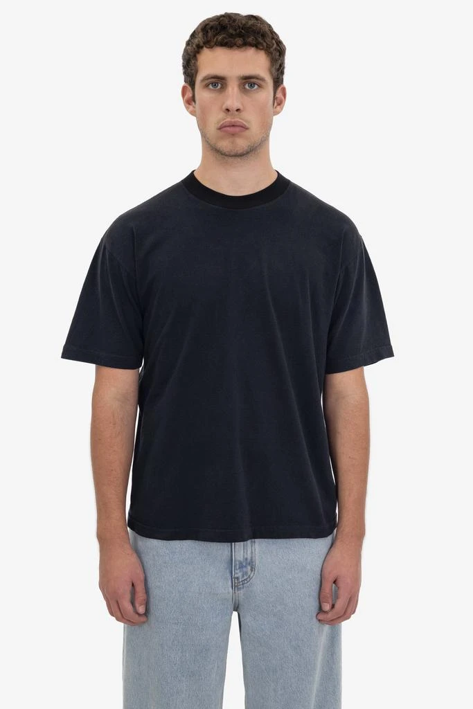Los Angeles Apparel 1801GDRIN - 6.5oz Garment Dye Crew Neck Ringer T-Shirt 22