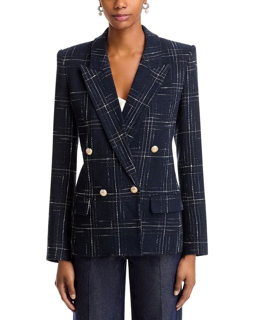 Generation Love Maverick Windowpane Tweed Blazer 7