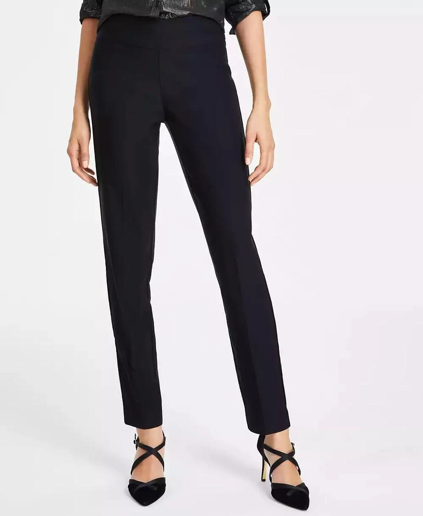 Gloria Vanderbilt Women's Tummy-Control Pull-On Slim Trousers, Regular, Short & Long 1