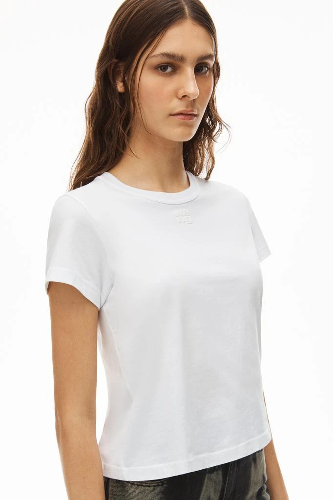 Alexander Wang PUFF LOGO SHRUNKEN TEE IN COTTON JERSEY 4