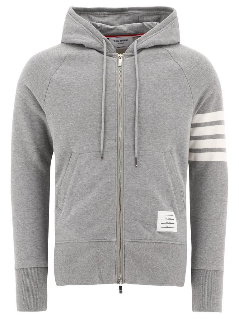 Thom Browne Thom Browne Classic Loopback 4-Bar Zip Hoodie