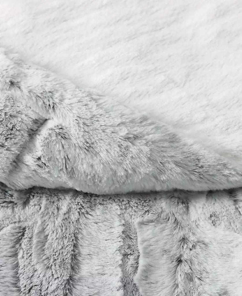 Christian Siriano New York Christian Siriano Snow Leopard Luxury Faux-Fur Throw, 60" x 70" 2