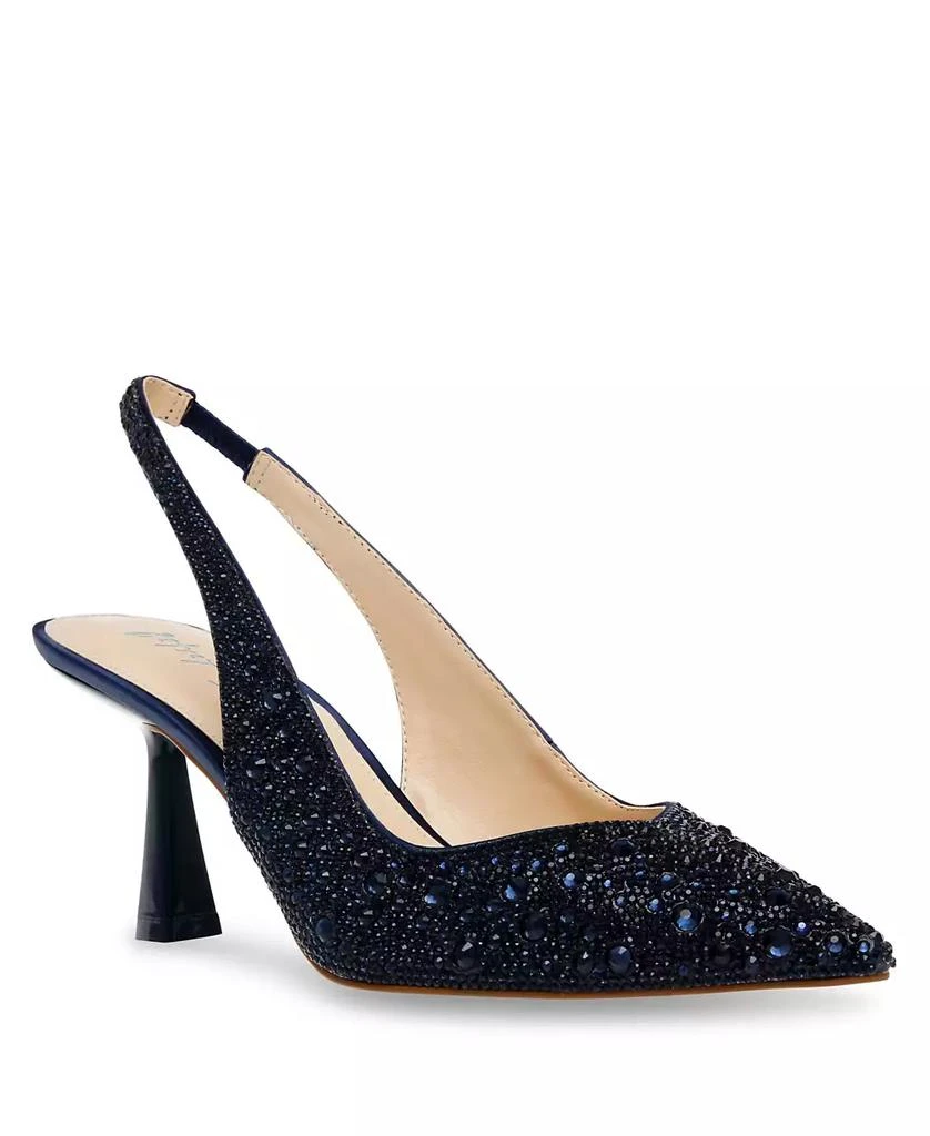 Betsey Johnson Clark Rhinestone Slingback Pumps 1