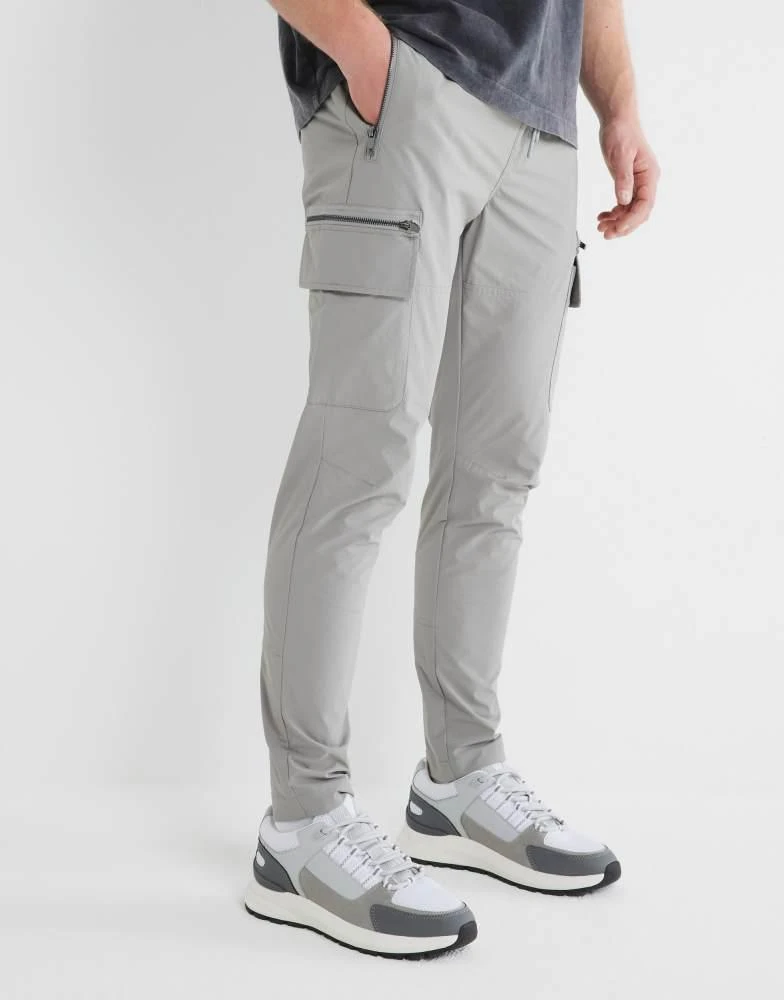 River Island River Island Skinny fit cargo trousers in grey 1