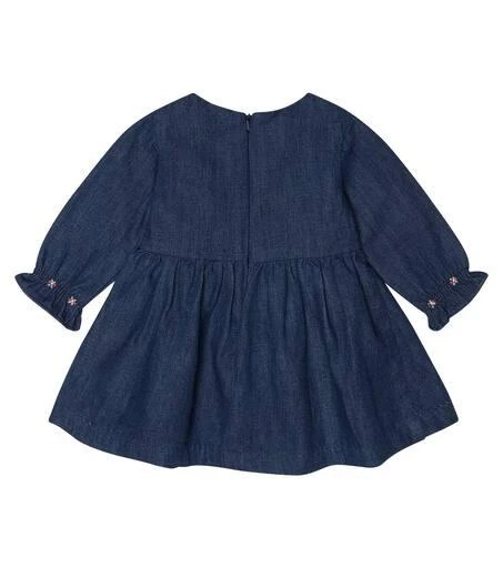 sachin and babi light blue dress Ulla Johnson Wrap-Front Shirtdress Jane Embroidered Chambray Size 2 –  Celebrity Owned main image 1