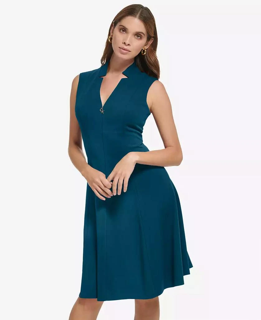 Women's Sleeveless Scuba Crepe A-Line Dress  On Sale Now with Up to 64%  Off | Discover Exclusive Deals & Savings at BeyondStyle  Authentic Calvin  Klein jacket|women's fashion|dresses with Limited-Time Discounts,