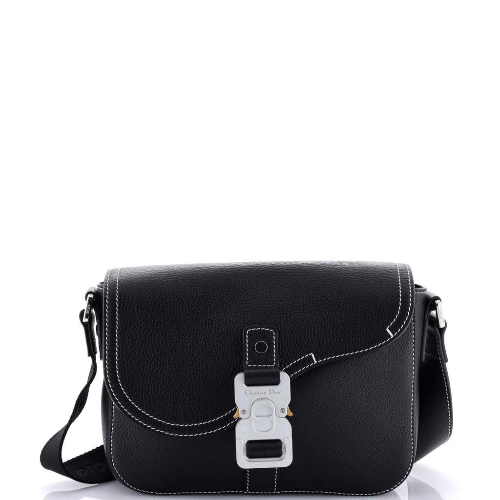 Dior Saddle Buckle Flap Messenger Bag Leather Mini 1