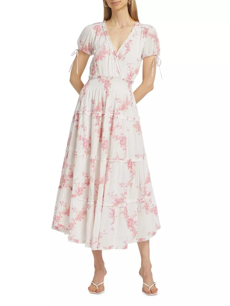 LOVESHACKFANCY Florence Liana Cotto Vessara Midi-Dress 3