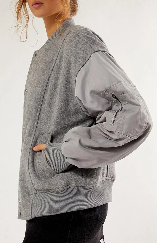 PacSun Wool Bomber Varsity Jacket 2