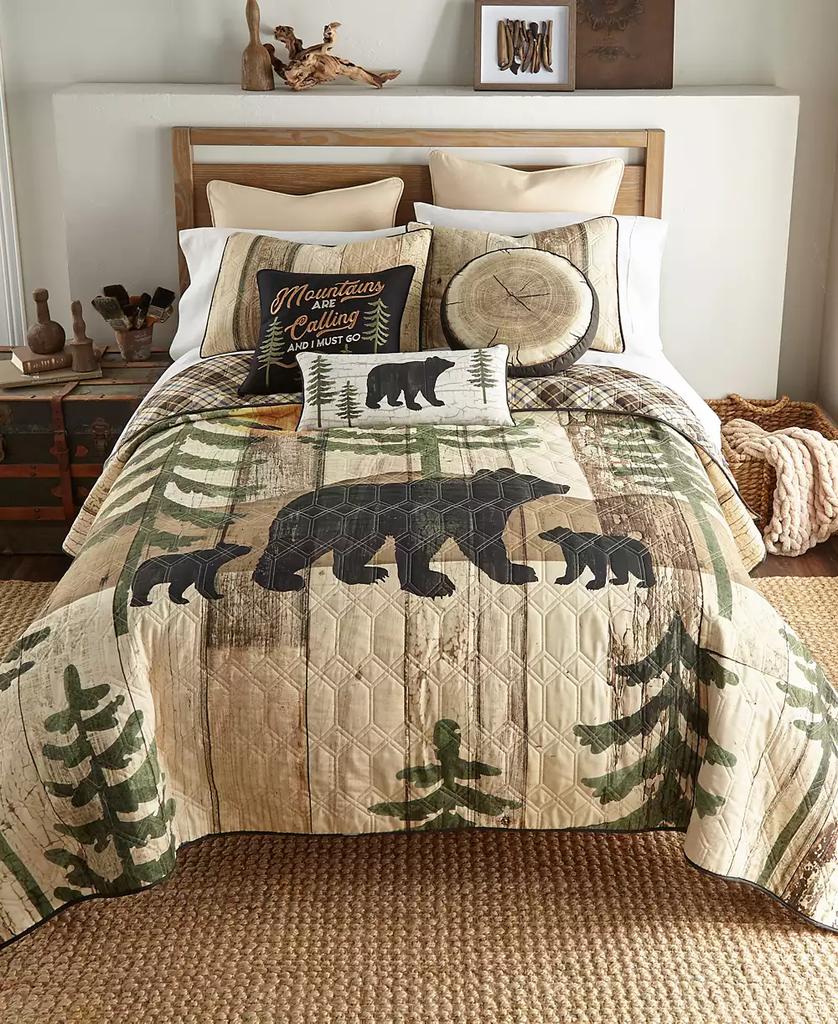 Donna Sharp Painted Bear 3 Piece Quilt Set