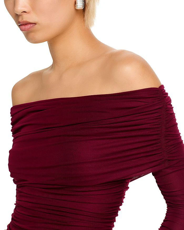 Ronny Kobo Harley Off The Shoulder Ruched Top 4
