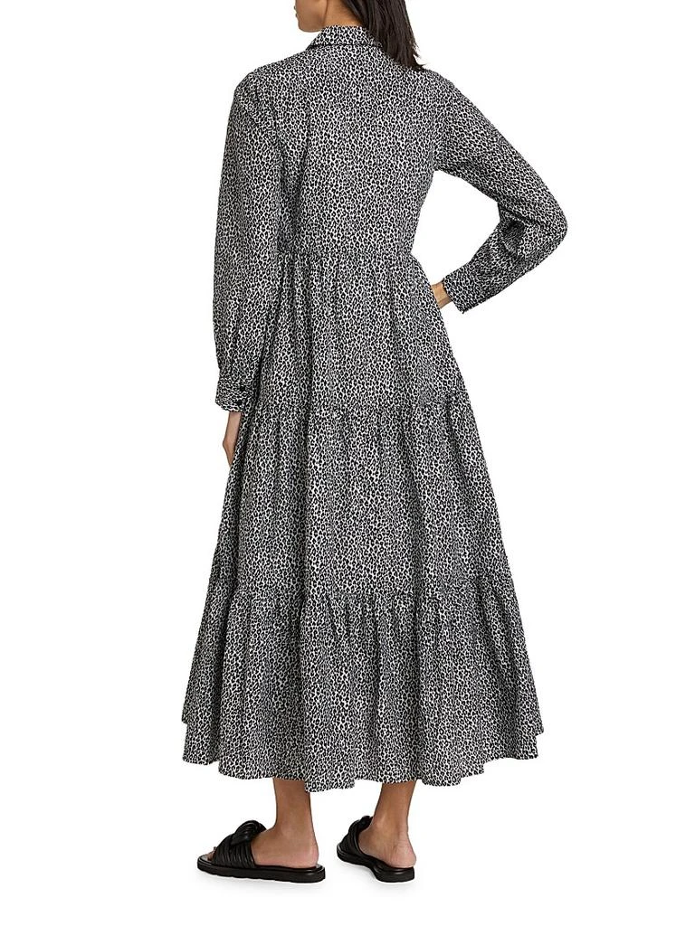 Michael Kors Leopard Silk-Blend Maxi Dress 5