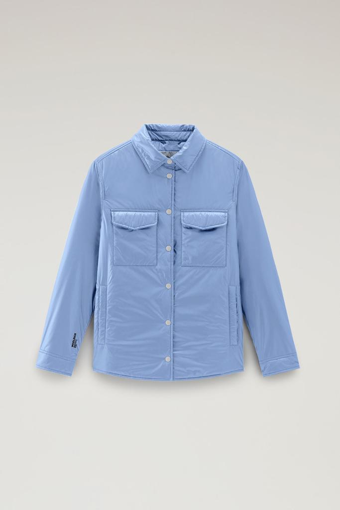 Woolrich Padded Overshirt in Recycled Pertex Quantum - Women - Blue