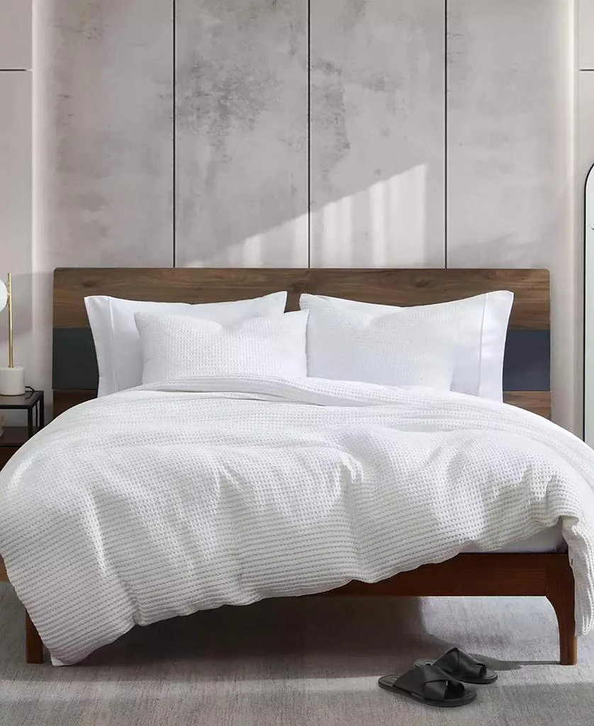 Kenneth Cole Solid Waffle 3 Piece Comforter Set 2
