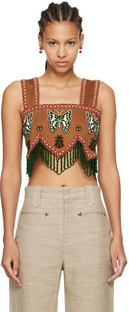 Bode Brown Athalia Camisole 1