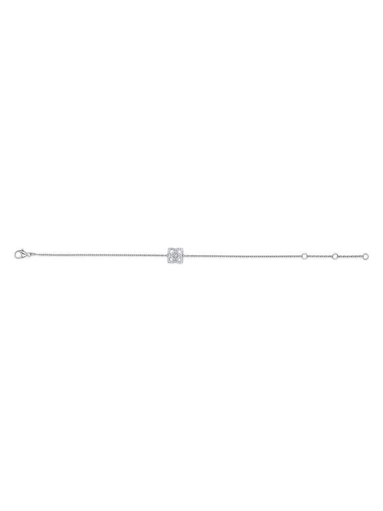 De Beers Enchanted Lotus Diamond & 18K White Gold Chain Bracelet 3