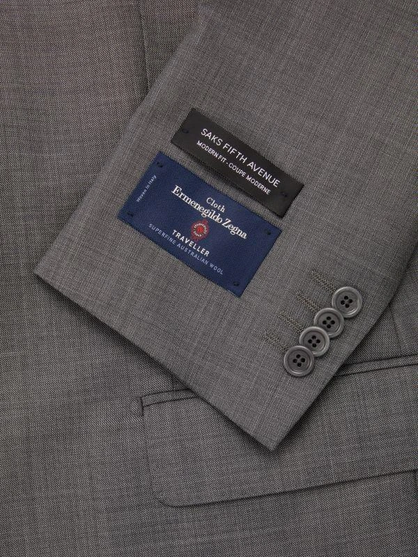 Saks Fifth Avenue Modern Fit Sharksin Wool Suit 3
