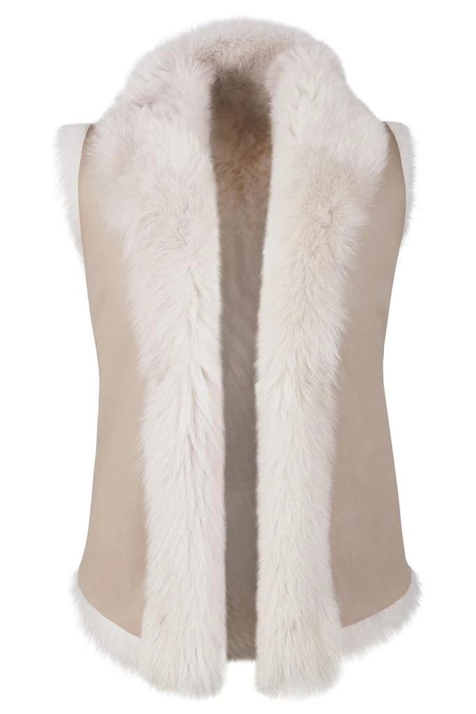 Gushlow & Cole Natural cut shearling gilet 1