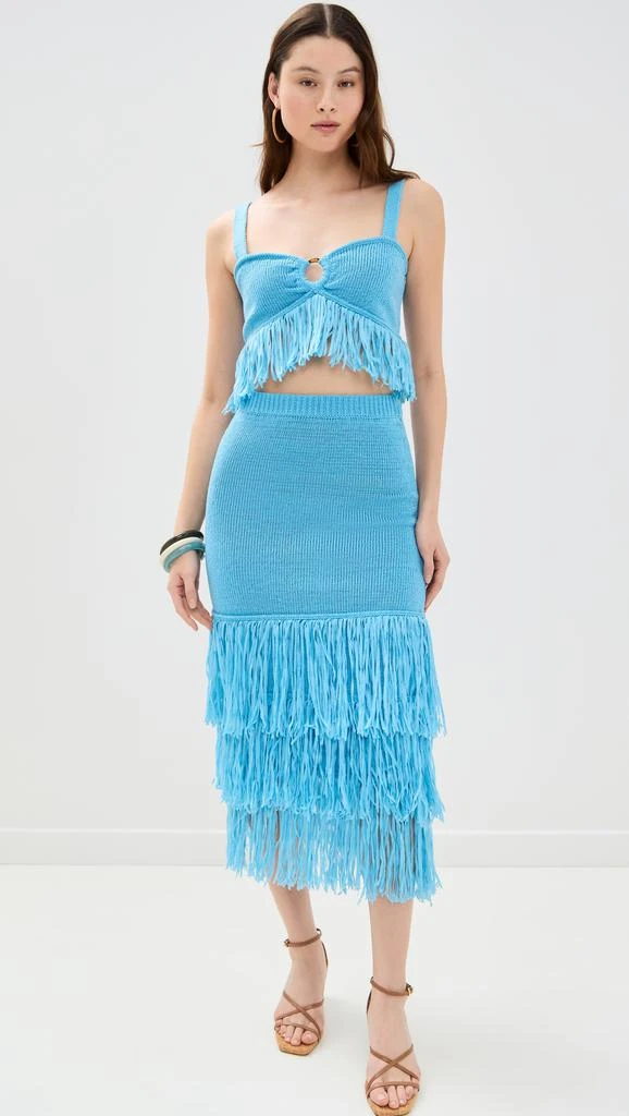 SAYLOR Ebba Fringe Midi Skirt Set 6