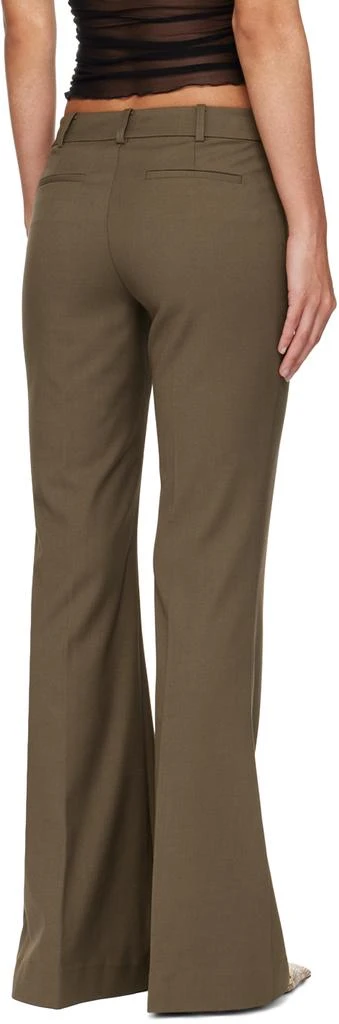 Bec & Bridge Khaki Teri Bootleg Trousers 3