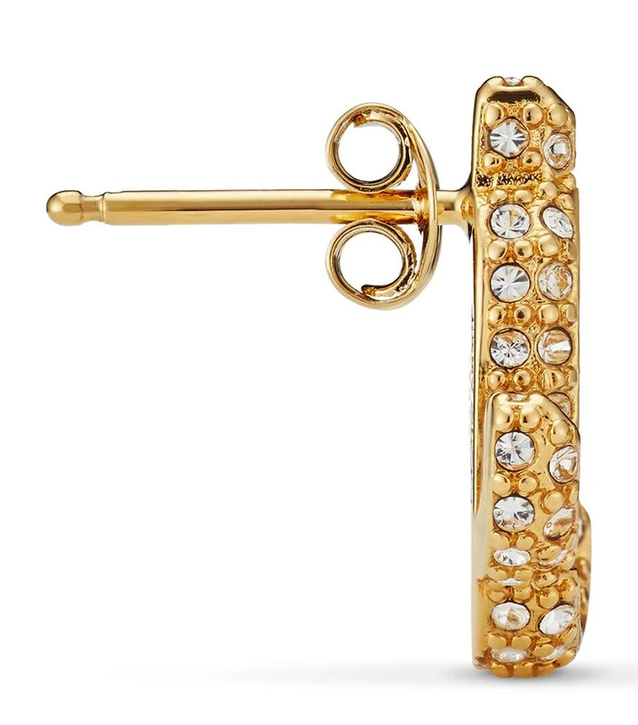 Jimmy Choo Crystal-Embellished JC Stud Earrings 3