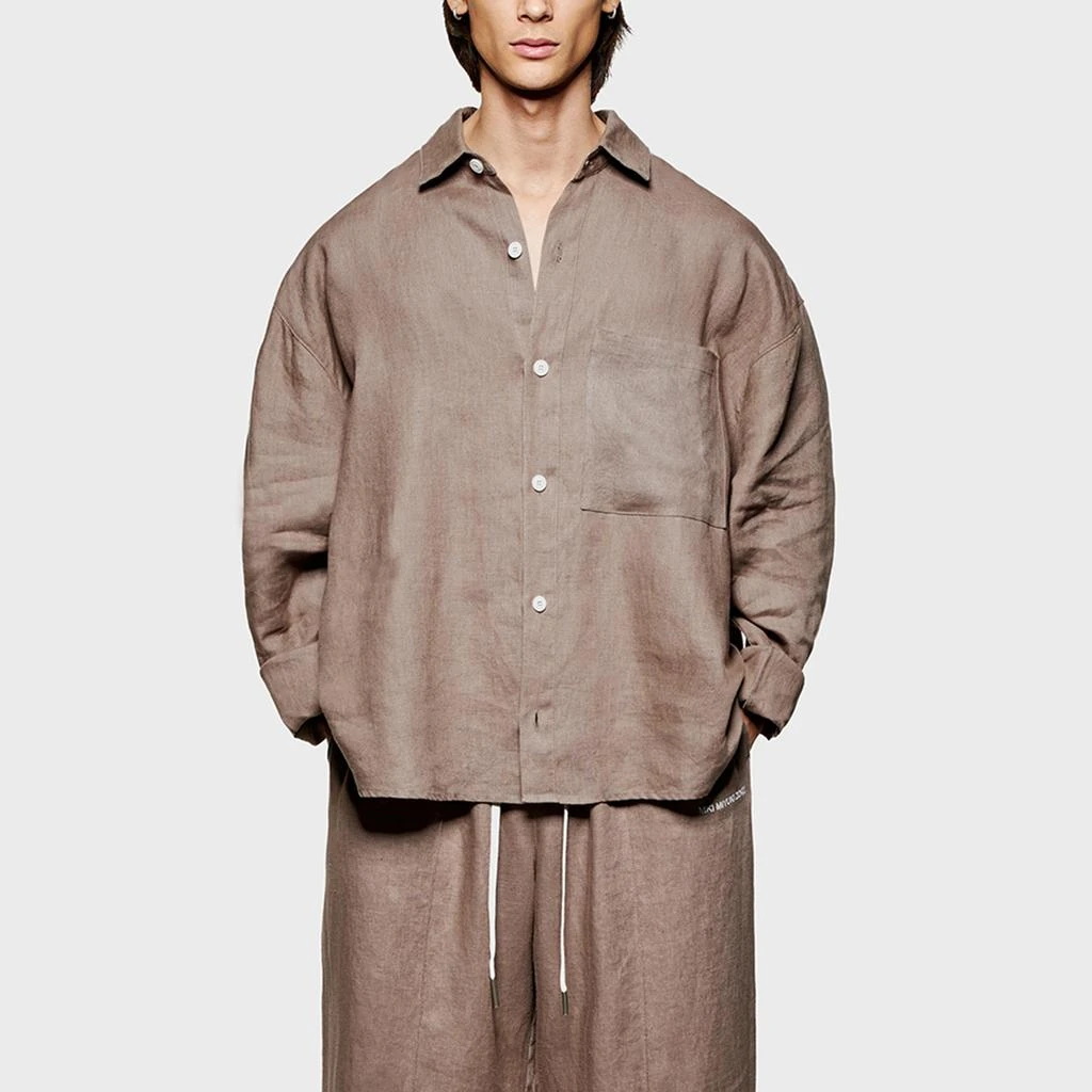 MKI Miyuki Zoku MIYUKI ZOKU Box Dress Linen Shirt 3