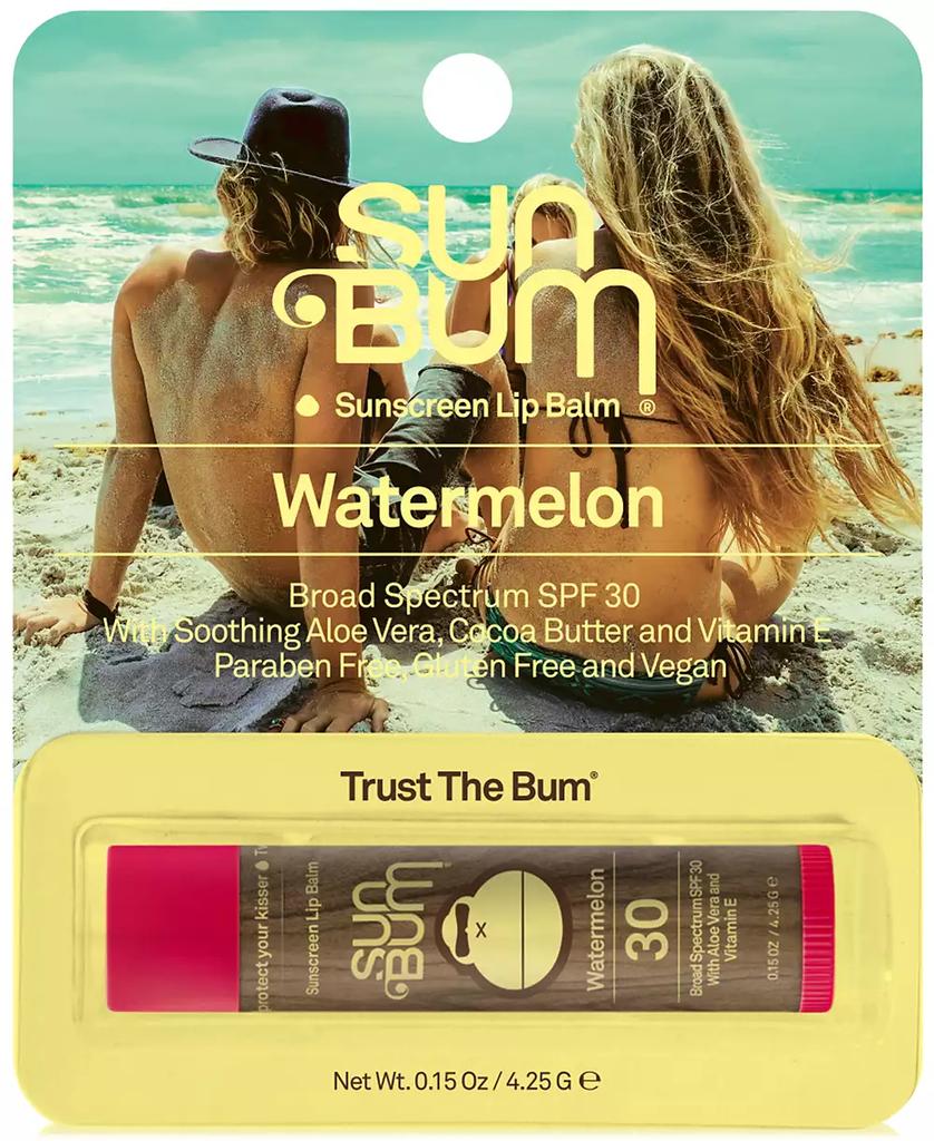 Sun Bum Sunscreen Lip Balm SPF 30 - Watermelon, 0.15 oz.