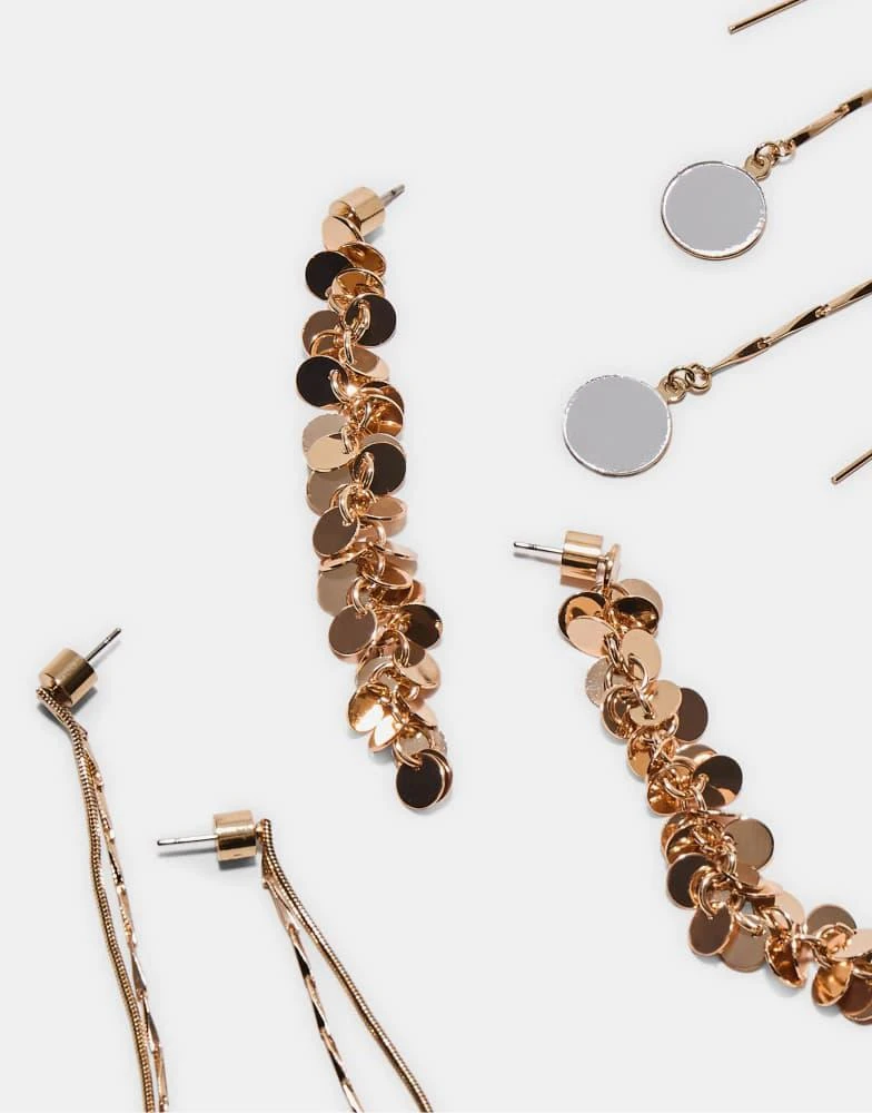 Stradivarius Stradivarius Set of 3 dangle earrings in gold 3